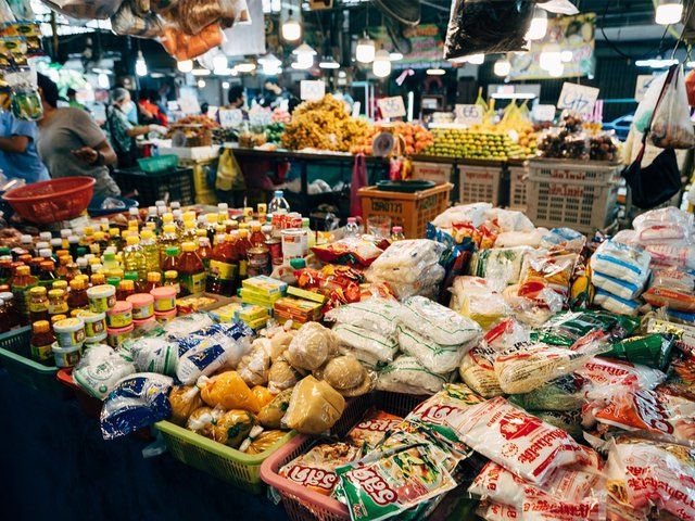 In Bangkok zum Abendmarkt